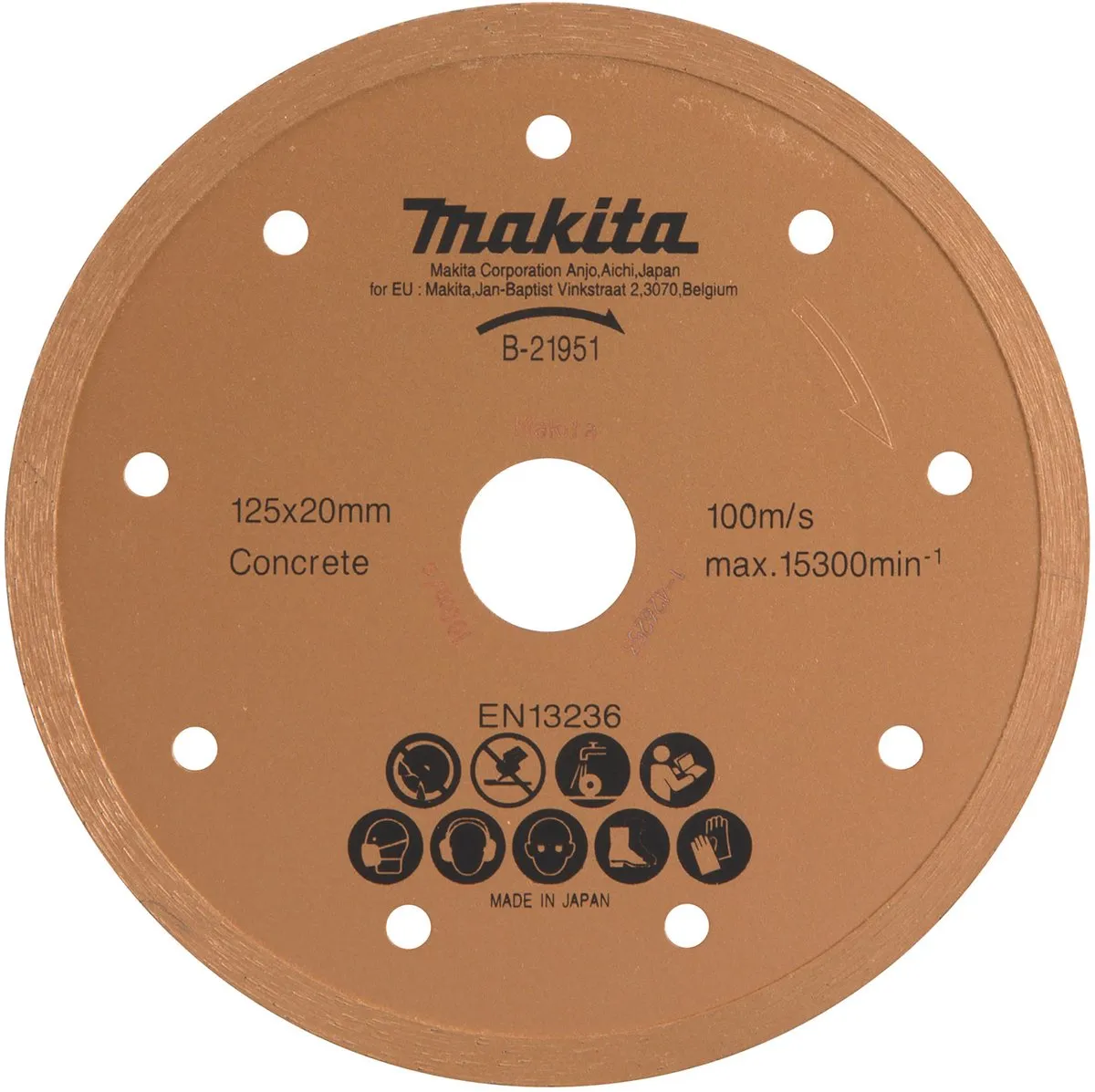 Makita Diamantdoorslijpschijf B-21951 125mm