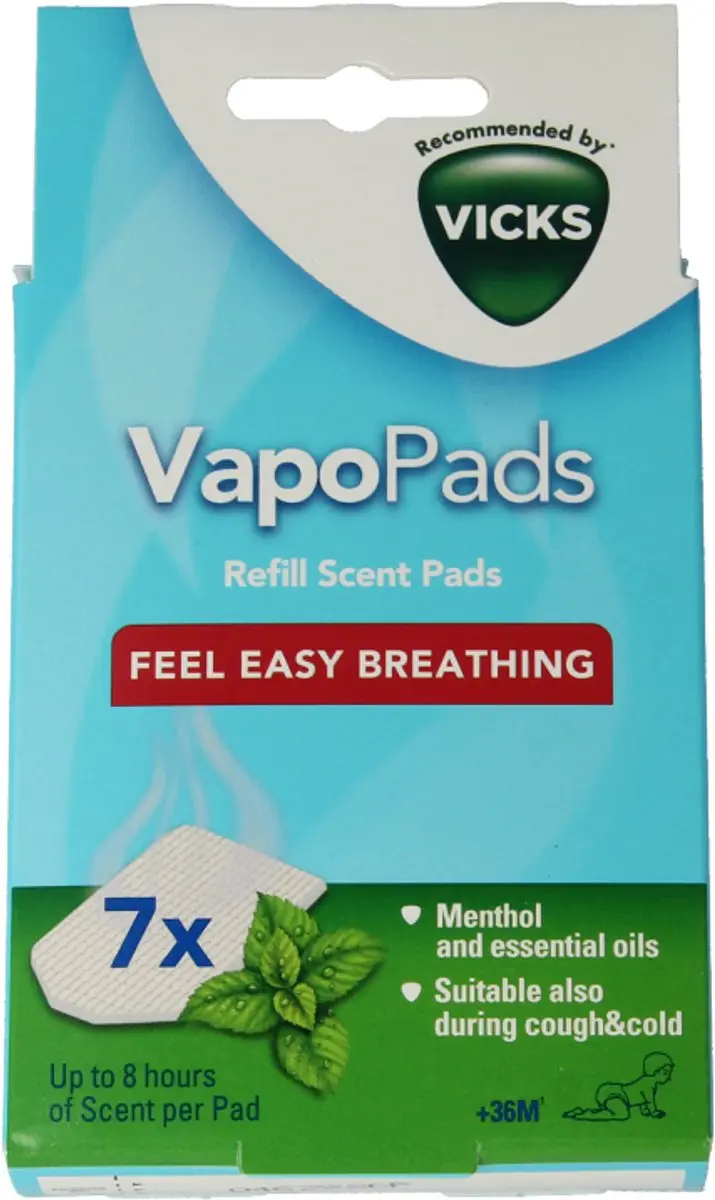 Vicks VapoPads Menthol - 7 Navullingen