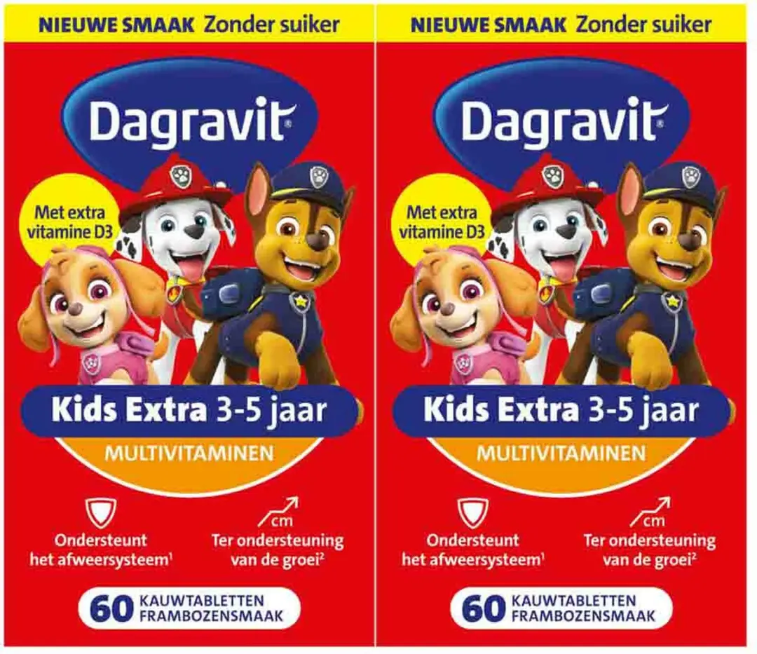 Dagravit Multivitamine Kids 3-5 Jaar Paw Patrol