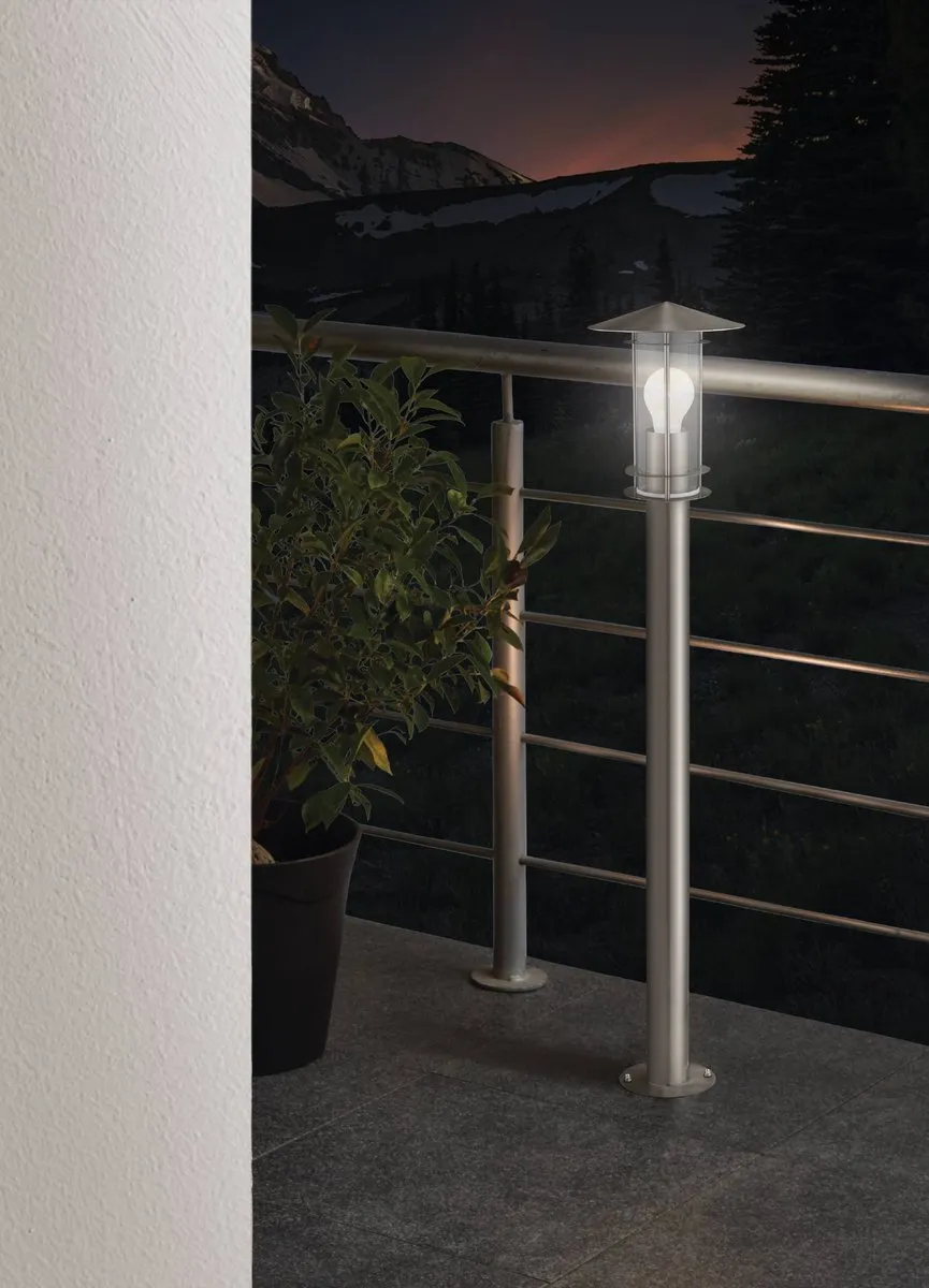 Eglo Lisio Sokkellamp E27 - 100cm RVS - afbeelding 6 van 6