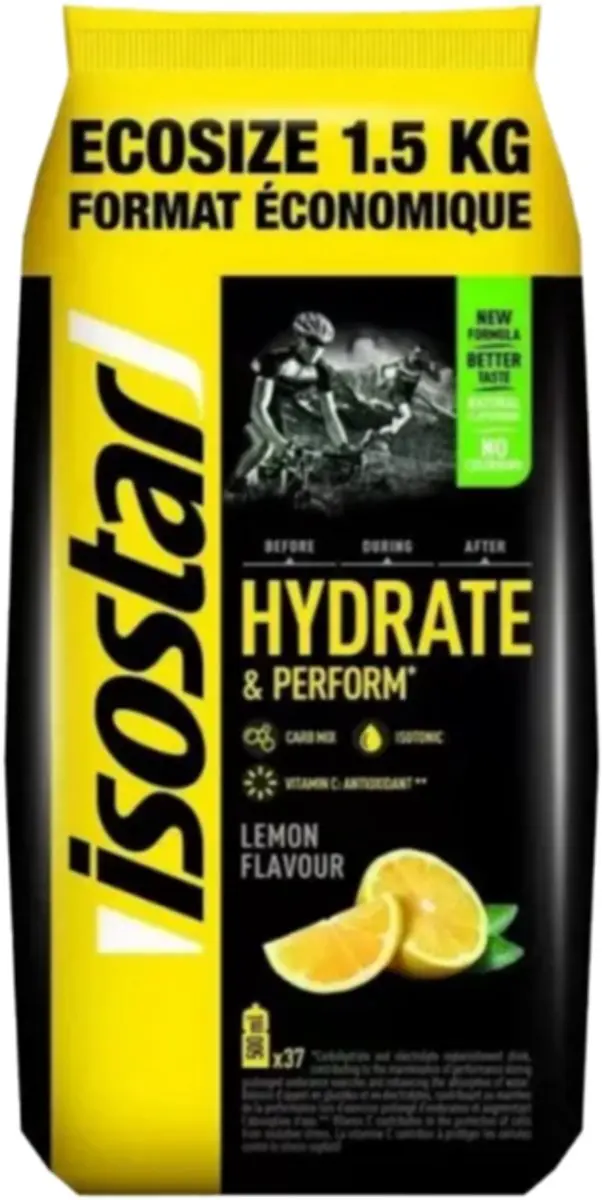 Isostar Hydrate&Perform Energiedrank Citroen - 1,5 kg