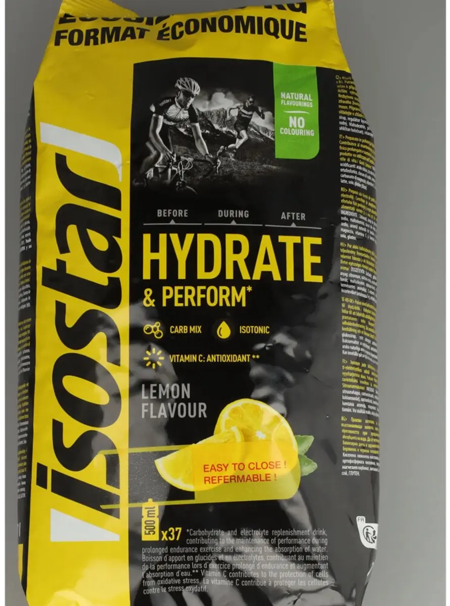 Isostar Hydrate&Perform Energiedrank Citroen - 1,5 kg