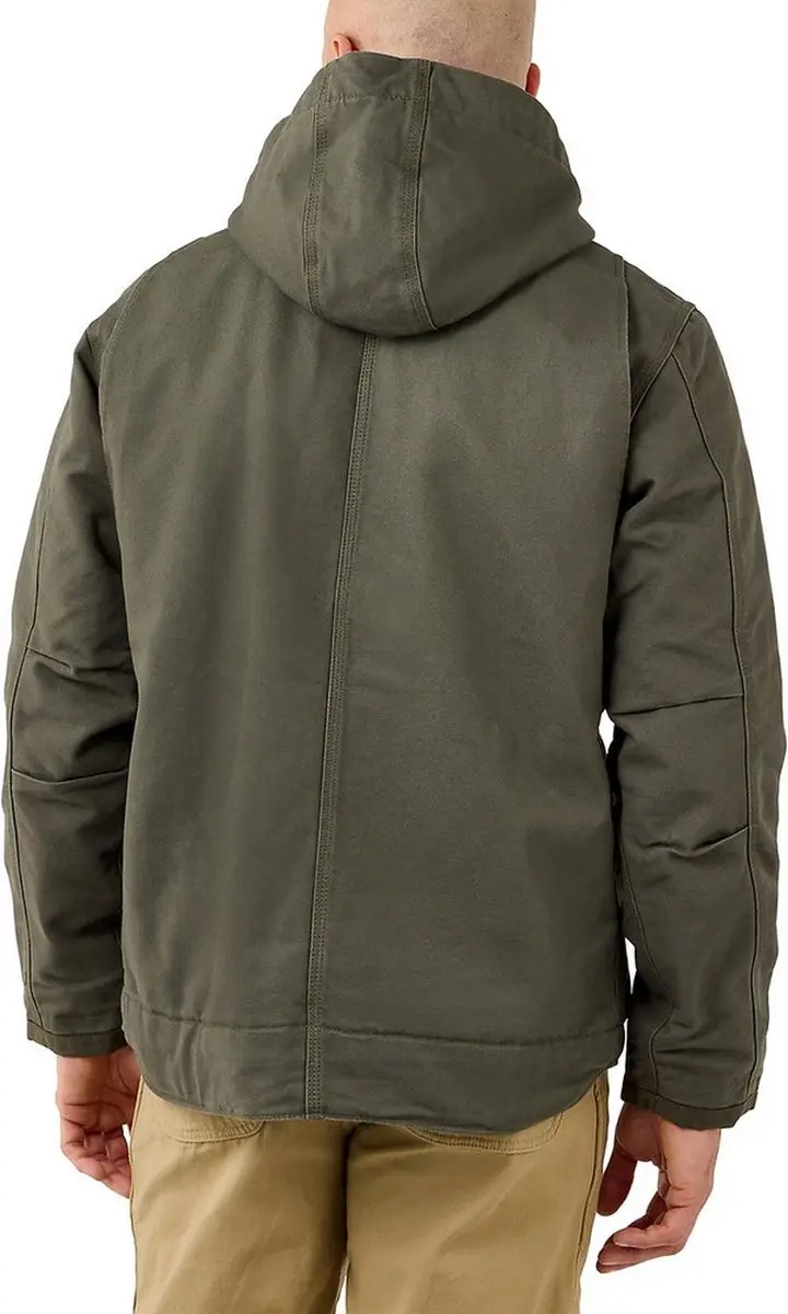Carhartt 103826 Relaxed Fit Washed Duck Utility Jacket - Mosgroen M