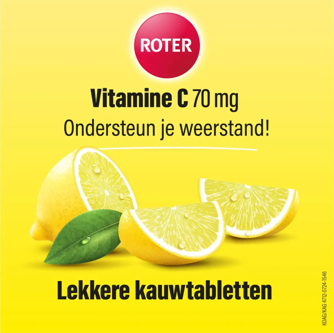 Roter Vitamine C 70mg Kauwtabletten 400 Stuks - Citroensmaak