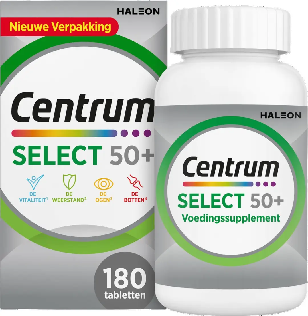 Centrum Select 50+ Multivitaminen 180 Stuks