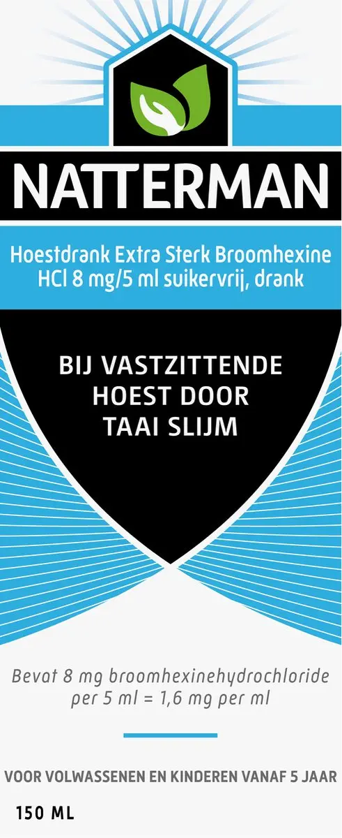 Natterman Broomhexine Extra Sterk Hoestdrank 150ml