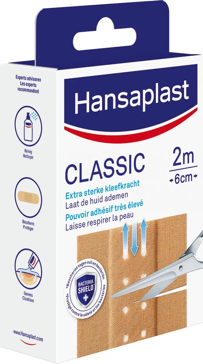 Hansaplast Classic Pleisters 20 Stuks - 2m x 6cm