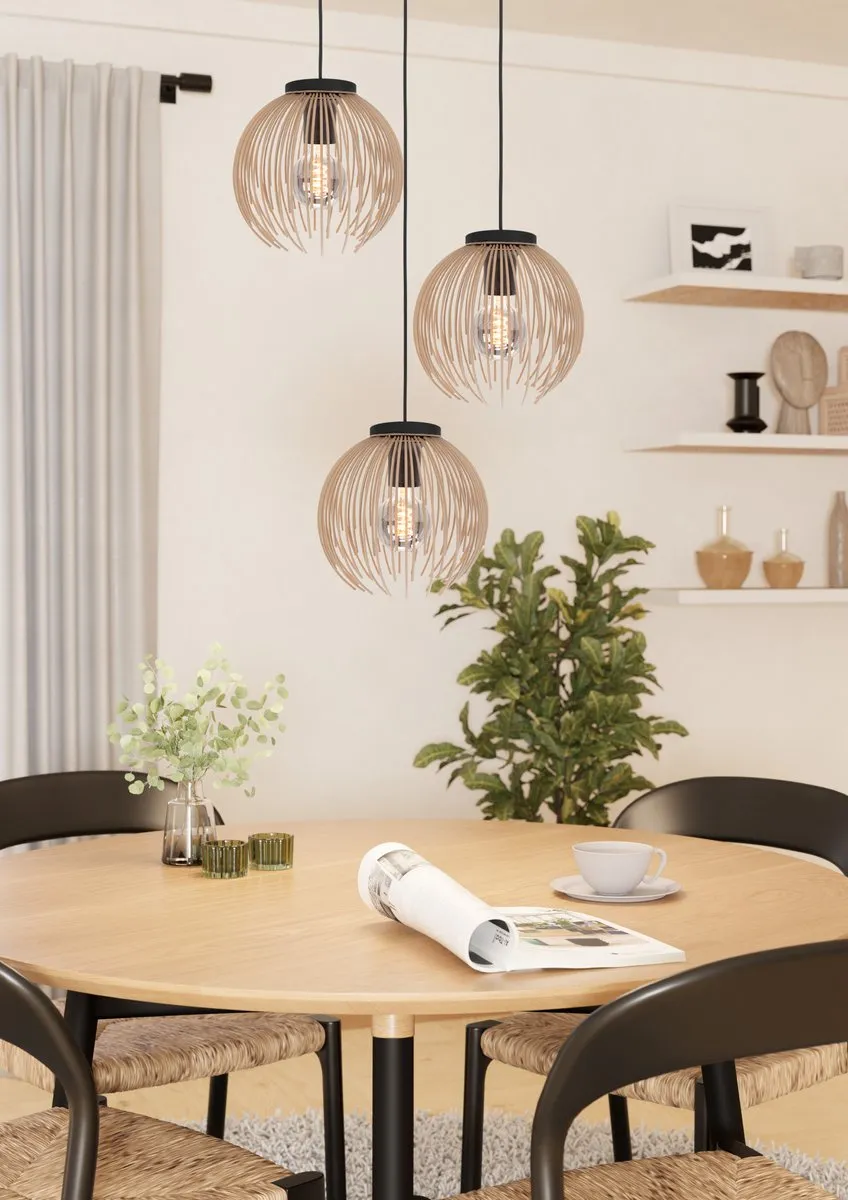 Eglo Venezuela-A Hanglamp E27 - Ø49,5cm - Zandkleur