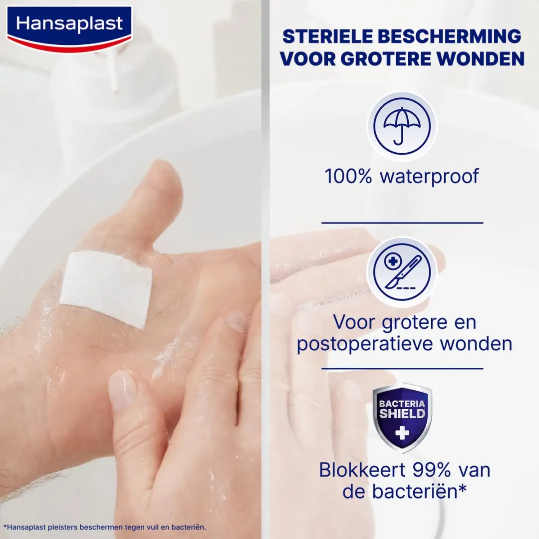 Hansaplast Aqua Protect XL Pleisters 6x7cm - 5 Stuks
