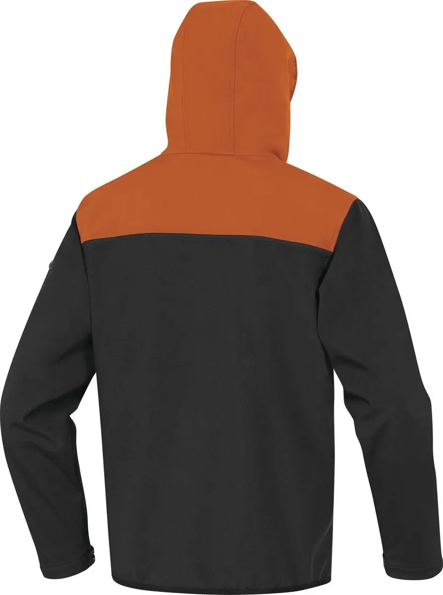 Delta Plus Horten Softshell 3-Lagen Jack - Zwart/Oranje L