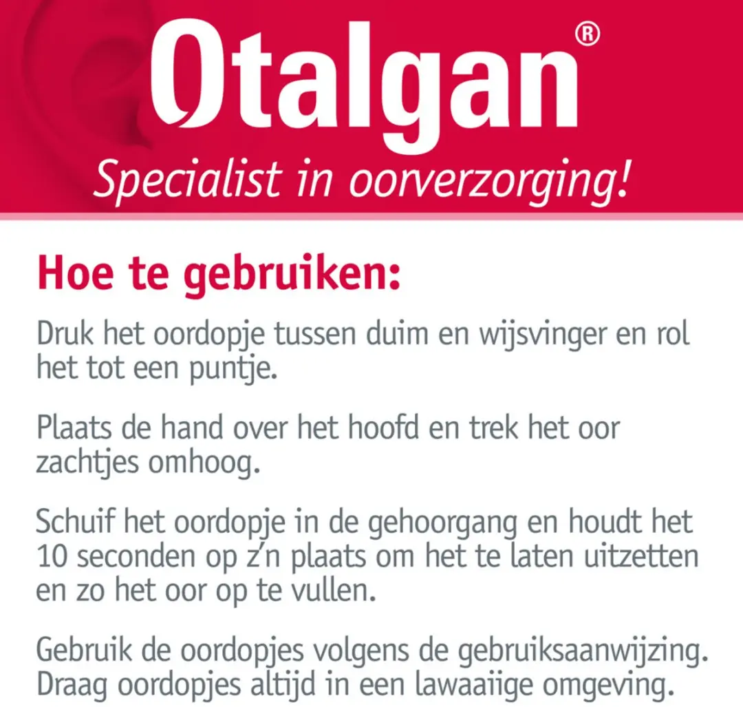 Otalgan Oordopjes Comfort 6mm - 24 Stuks