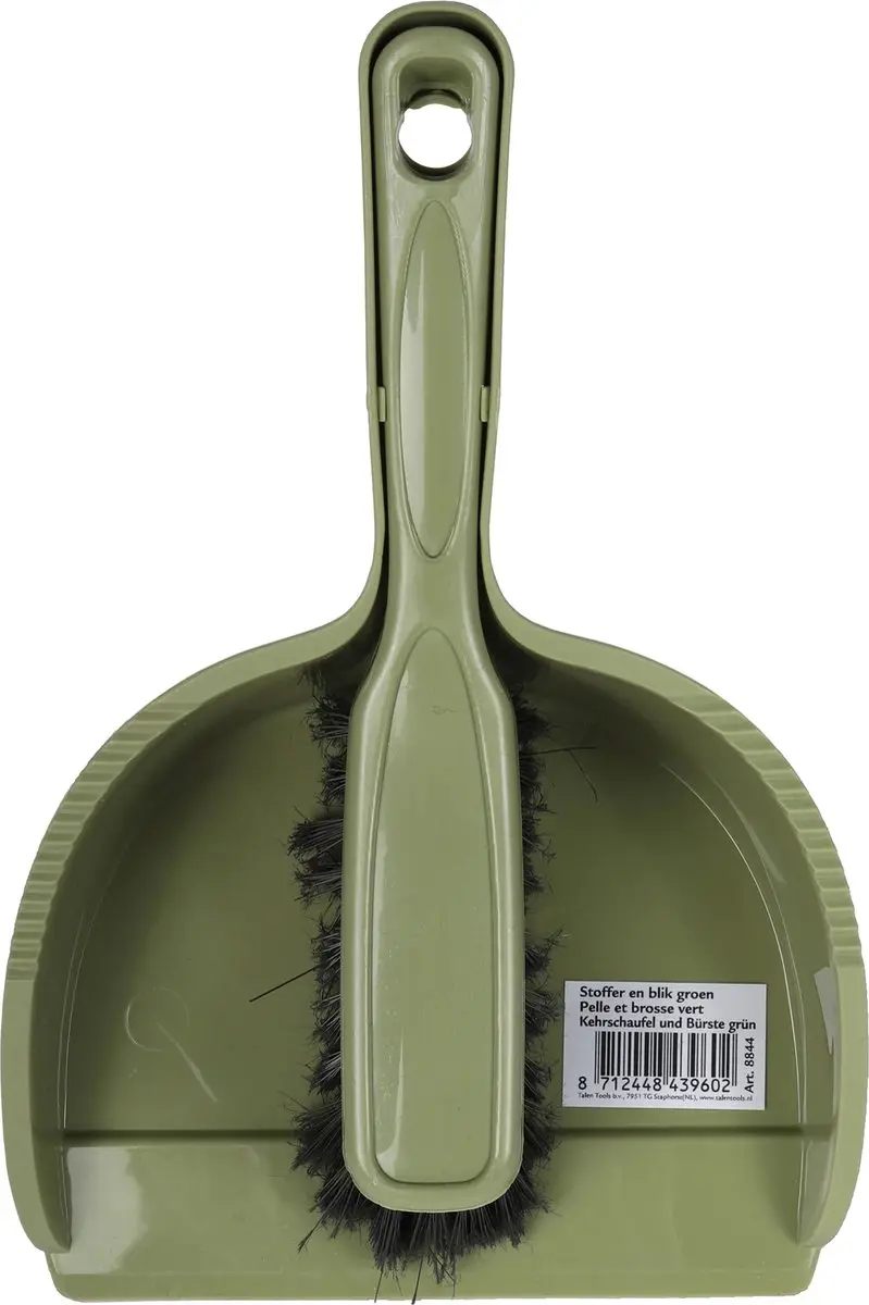 Talen Tools 8844 Stoffer en Blik - Groen - Kliksysteem