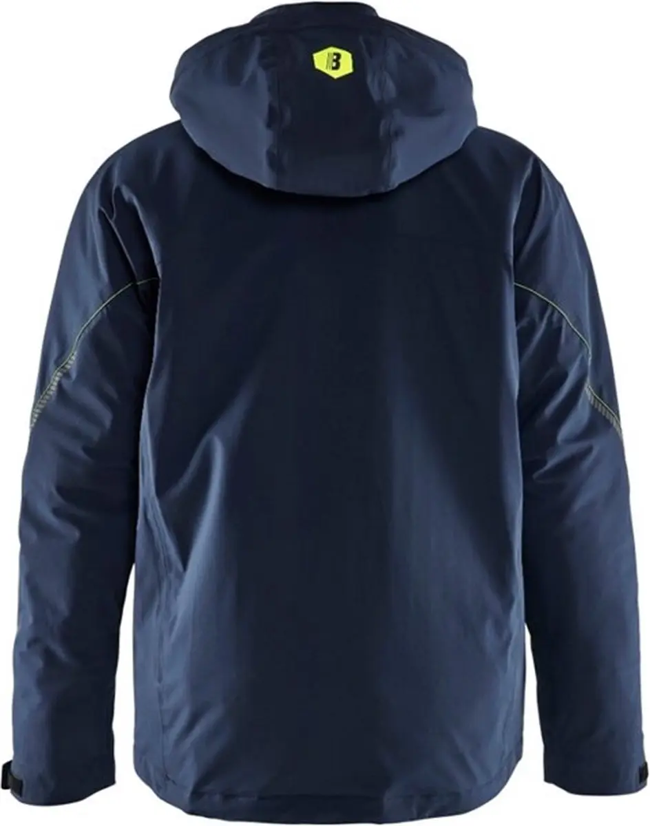 Blåkläder 4484 Winterjas - Blauw/High Vis Geel M