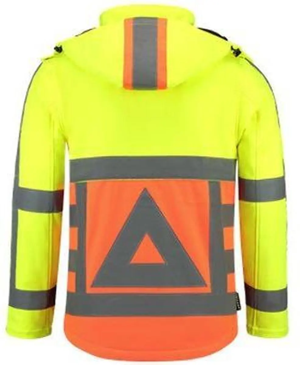 Tricorp Soft Shell Jack Verkeersregelaar 403002 - XL - Fluor Geel/Orange