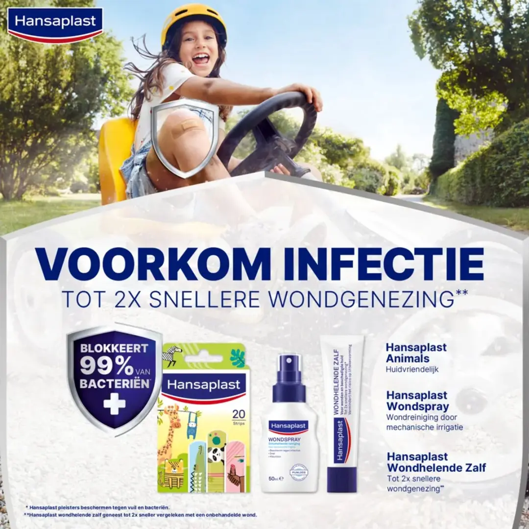 Hansaplast Kids Dieren Pleisters - 20 Stuks - Meerkleurig - afbeelding 6 van 6