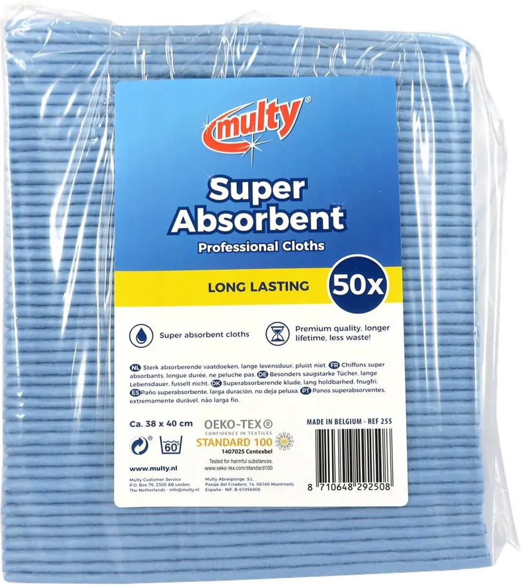 Multy Meerdingendoekjes Blauw - 50 Stuks