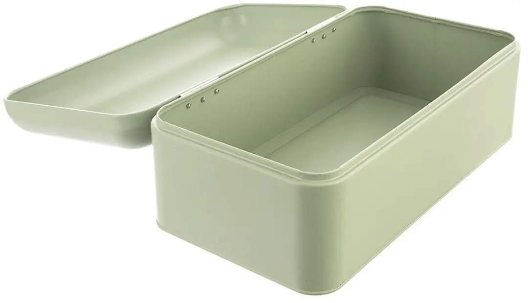 Orion Greenish Metalen Broodtrommel Groen 42,5x23x20cm