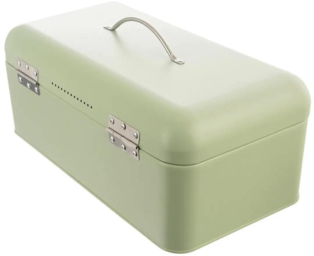 Orion Greenish Metalen Broodtrommel Groen 42,5x23x20cm