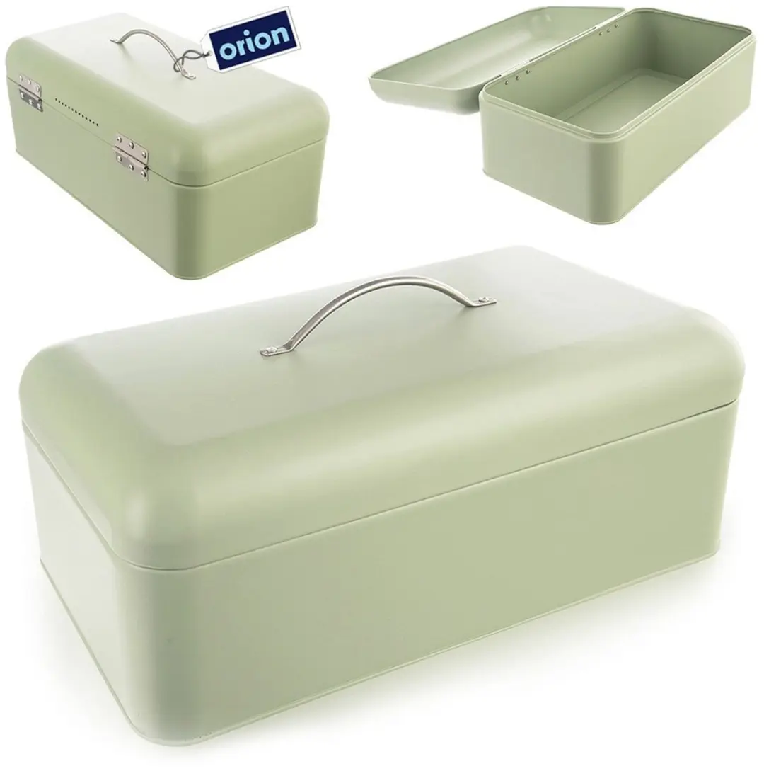 Orion Greenish Metalen Broodtrommel Groen 42,5x23x20cm
