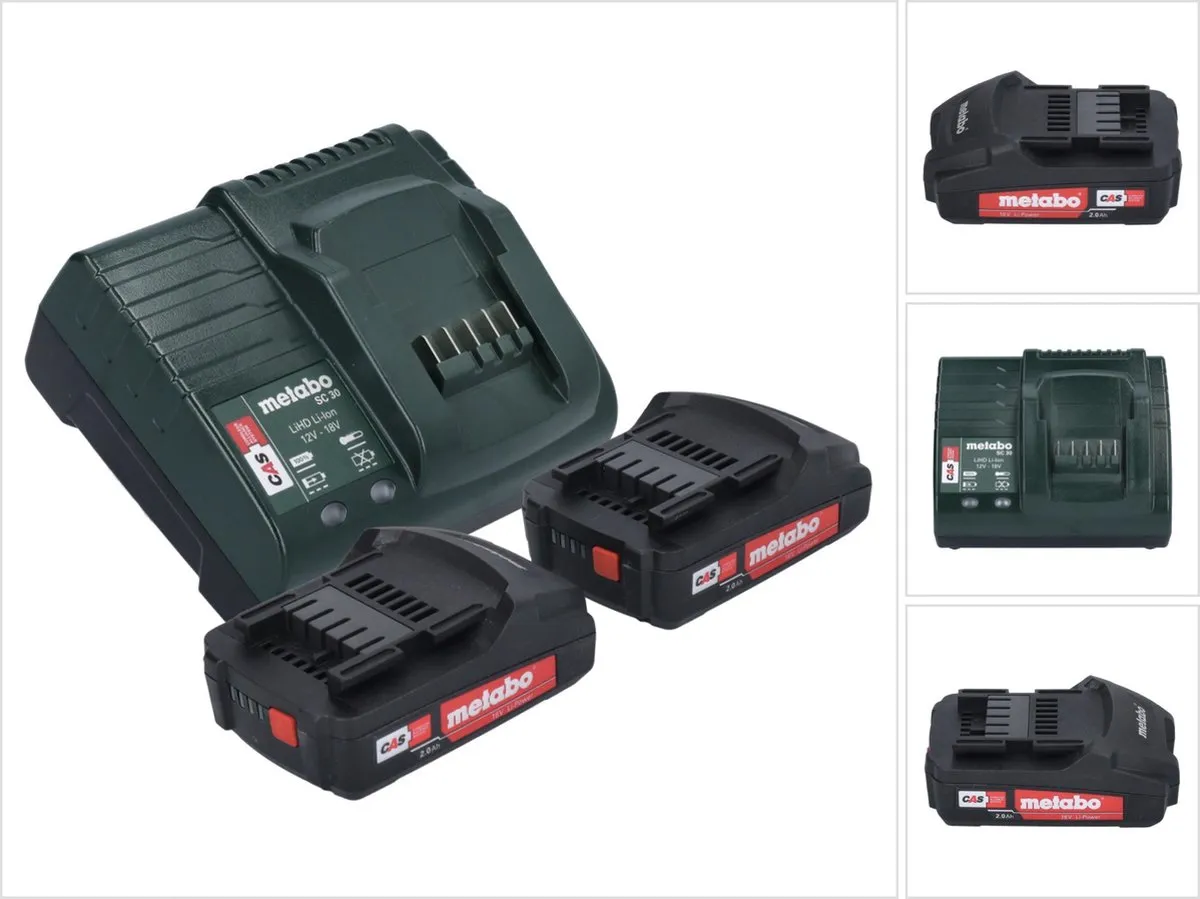 Metabo Basic-Set 2x 18V 2.0Ah Li-ion Accu