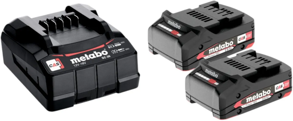 Metabo Basic-Set 2x 18V 2.0Ah Li-ion Accu