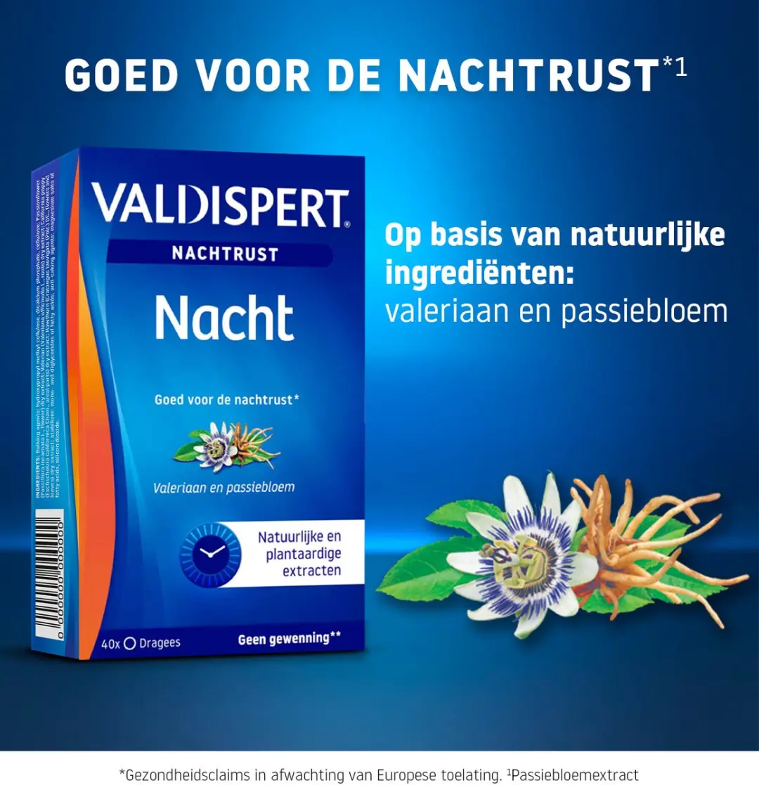 Valdispert Nacht Passiebloem 40 Tabletten