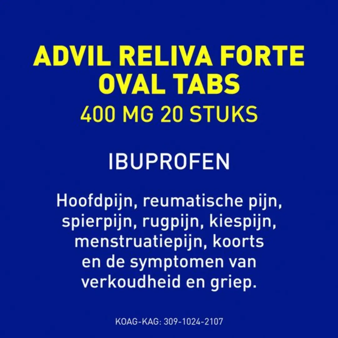 Advil Pijnstil Tabletten 400 mg - 1 Stuks
