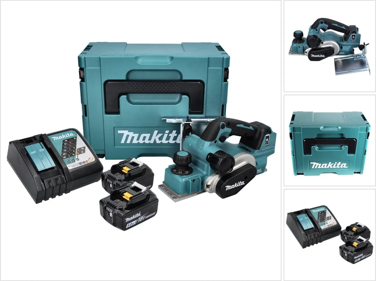 Makita DKP181RTJ Schaafmachine Set