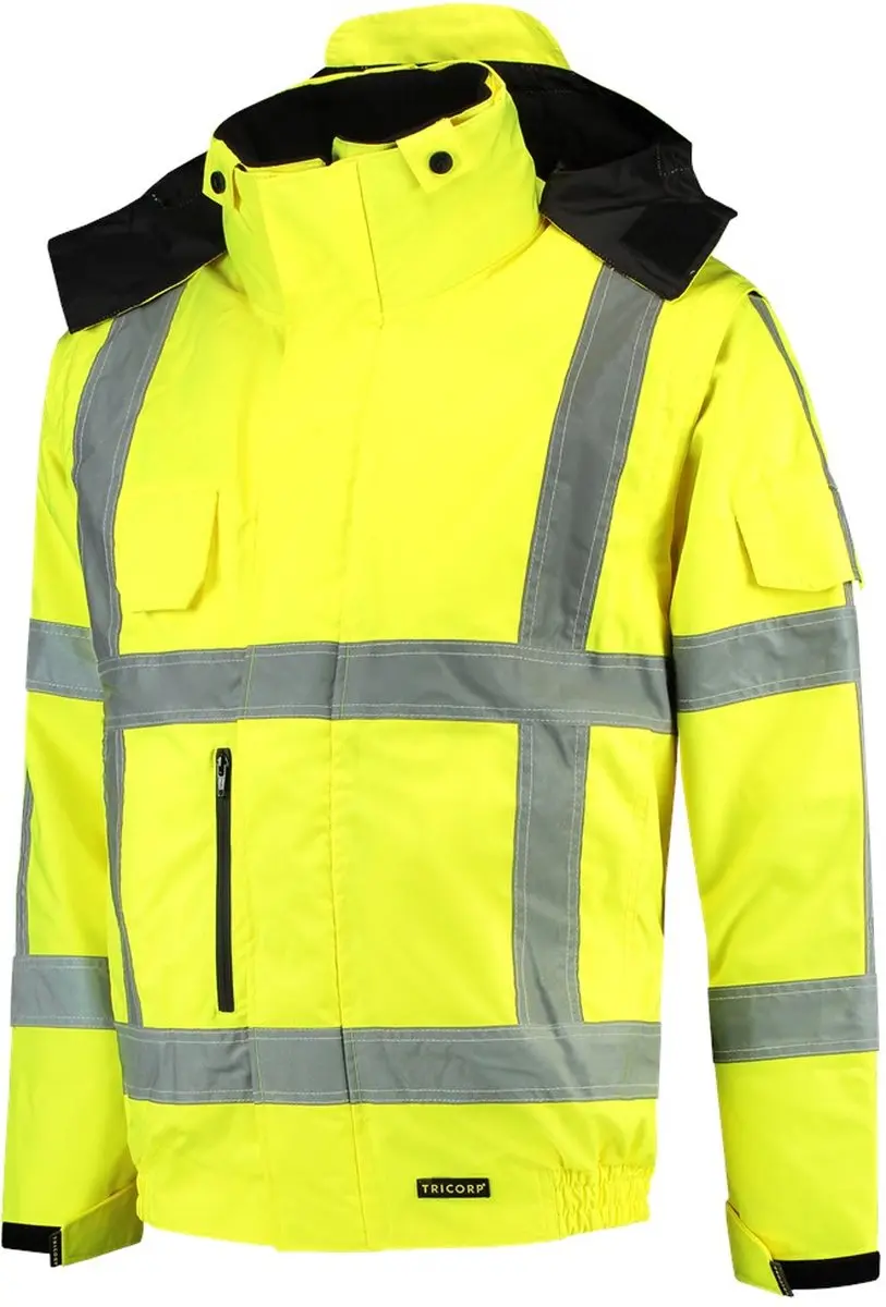 Tricorp Pilotjack Werkjas 403006 - Maat L - Fluor Geel - afbeelding 6 van 6