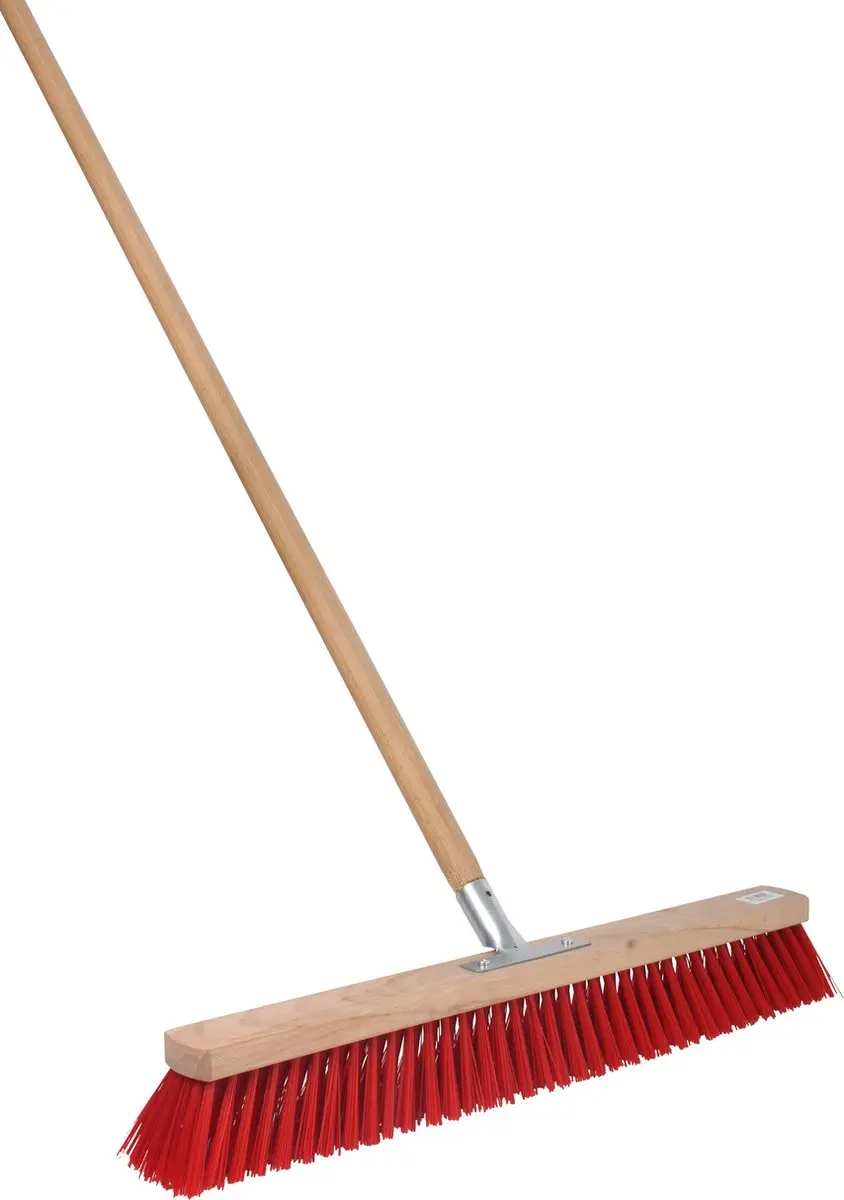 Talen Tools Straatbezem Kunststof 60cm - Rood