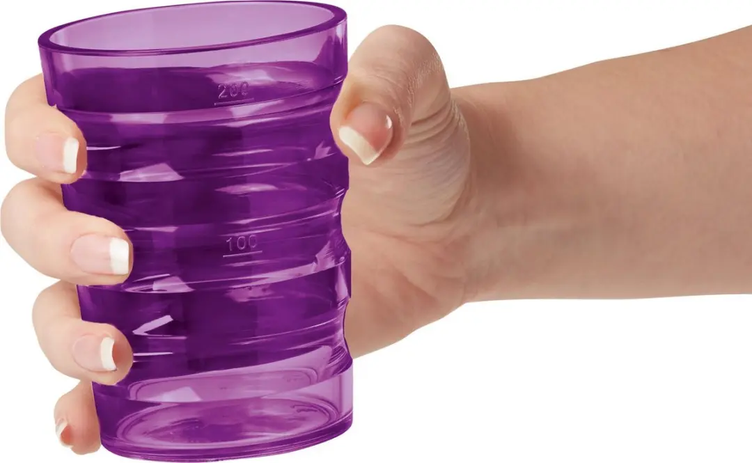 Vitility Sure-Grip Beker - 200ml - Paars