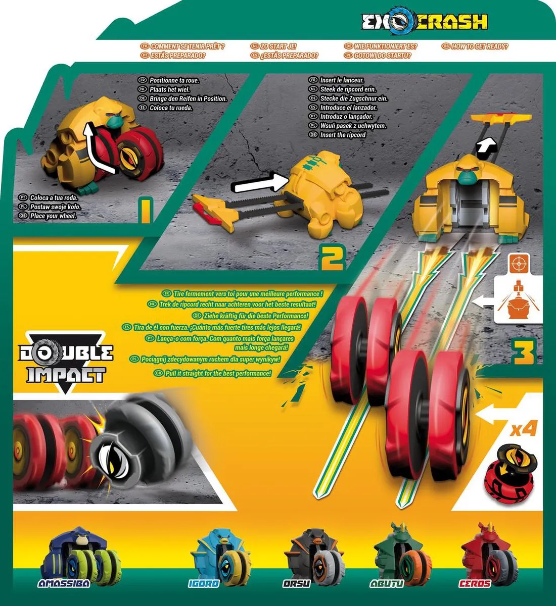 Goliath Exocrash Gorilla - 30123006 - Geel/Rood