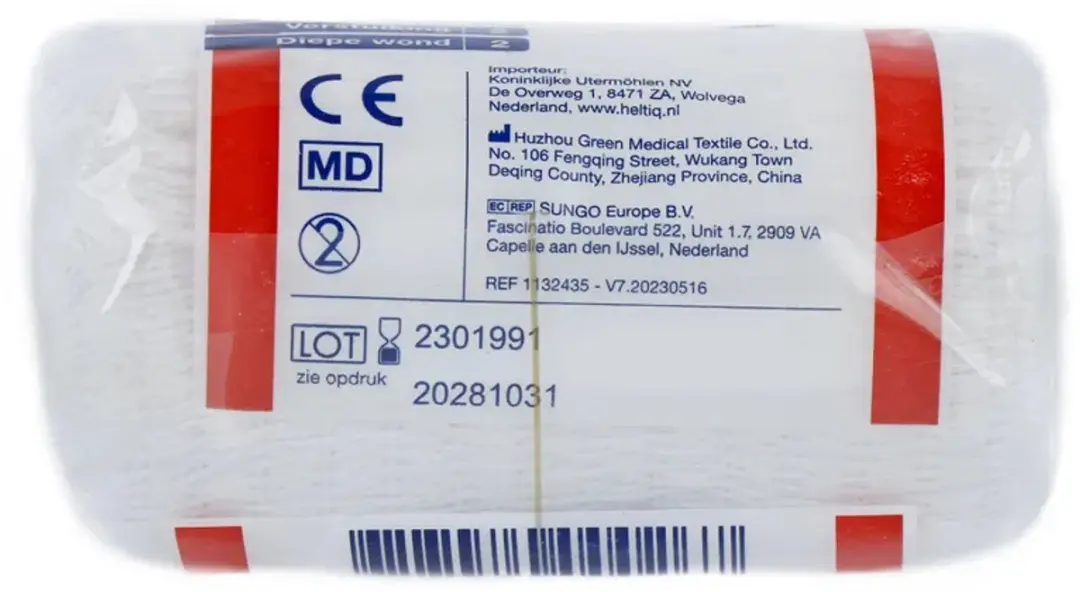 Heltiq Steunwindsel Ideaal 5m x 8cm - Wit