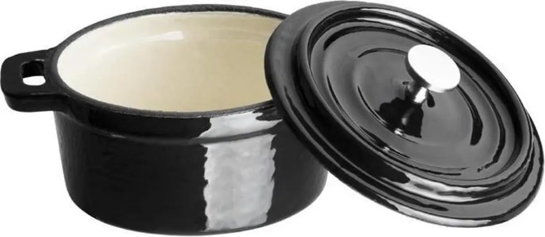 Vogue Y259 Gietijzeren Mini Braadpan 0.24L - 10cm - Zwart