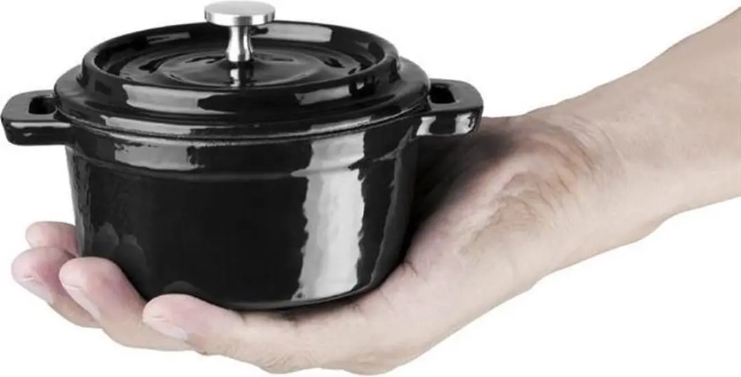 Vogue Y259 Gietijzeren Mini Braadpan 0.24L - 10cm - Zwart