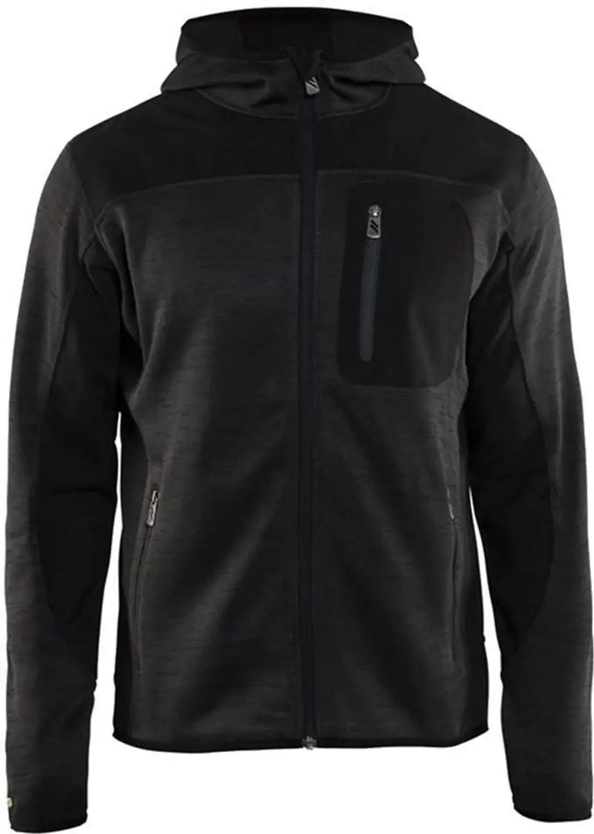 Blåkläder 4930-2117 Gebreid Vest - Donkergrijs/Zwart - 4XL