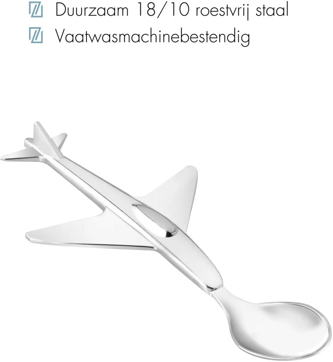Zilverstad Kinderlepel Vliegtuig Verzilverd 7522261
