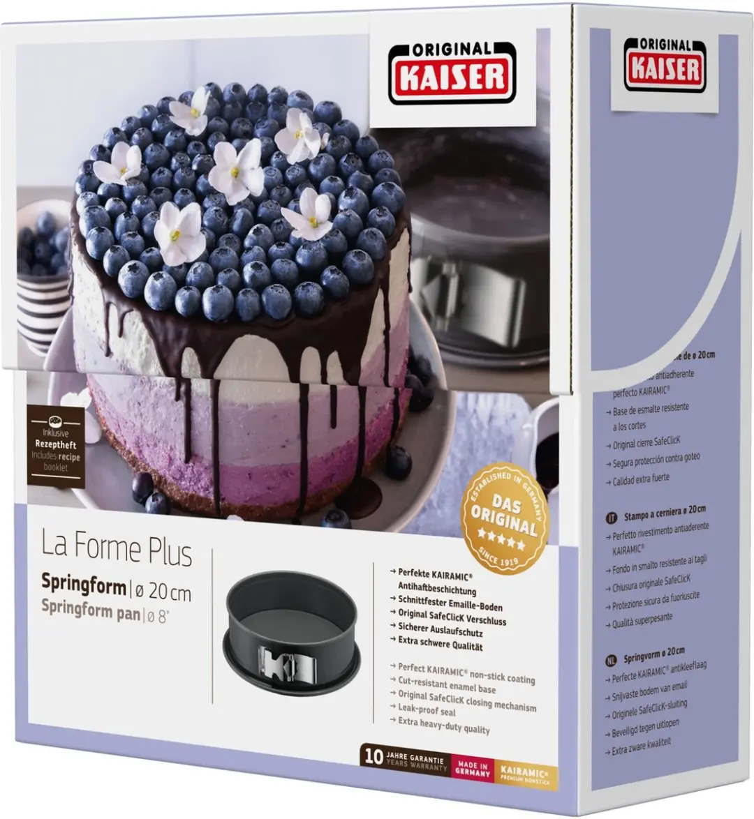 Kaiser La Forme Plus Springvorm Ø20cm - Non-Stick - Zwart
