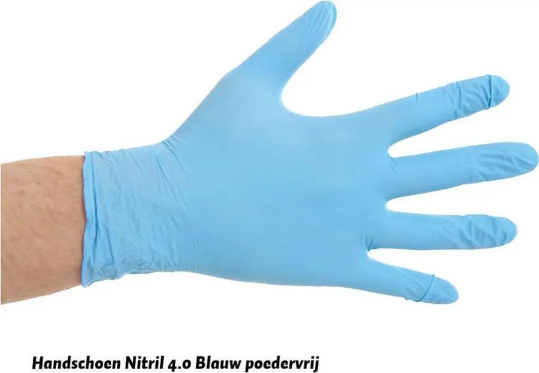 CMT Nitril Handschoenen 4.0µg L - Blauw - 100 Stuks