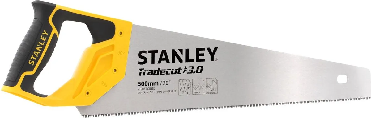 Stanley Houtzaag Tradecut Universal 500mm 8 TPI STHT20350-1