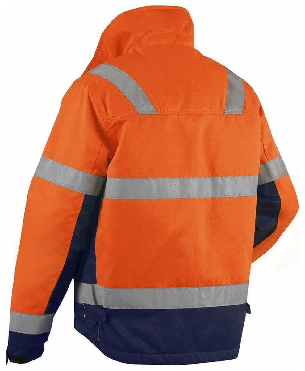 Blåkläder 4862-1811 Winterjas - High Vis Oranje/Marineblauw L