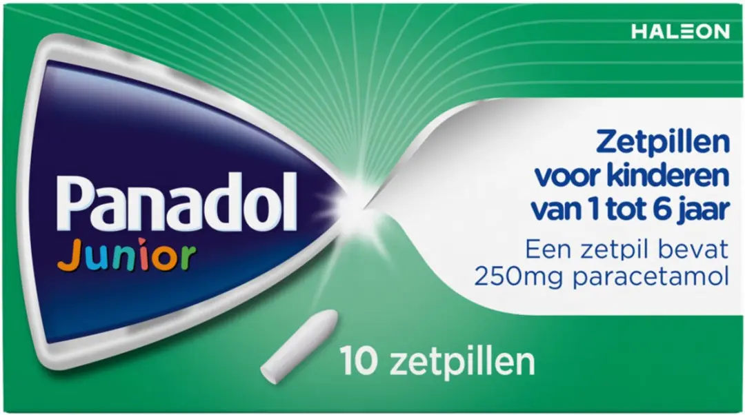 Panadol Junior Paracetamol 250mg Zetpillen - 10 Stuks