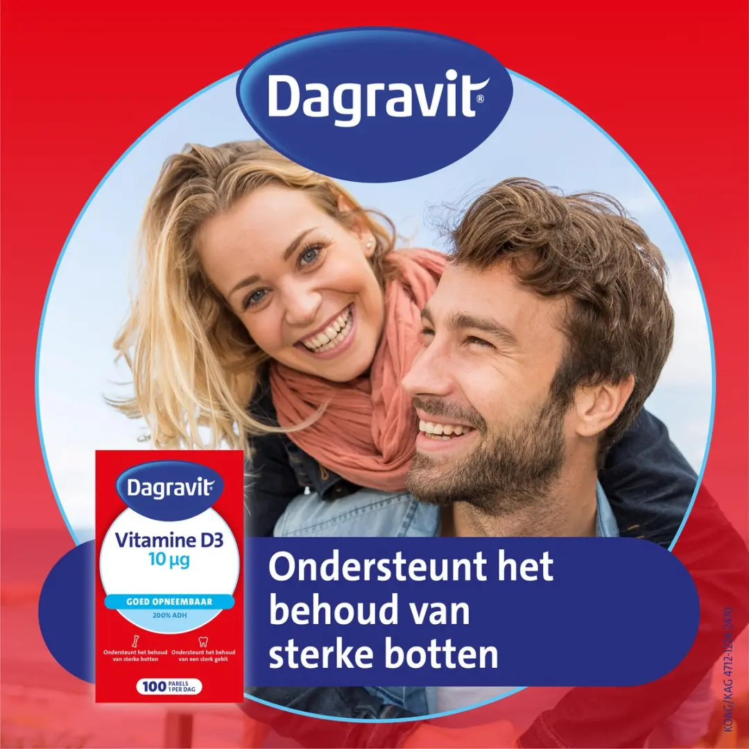 Dagravit Vitamine D 10µg Parels - 100 Stuks