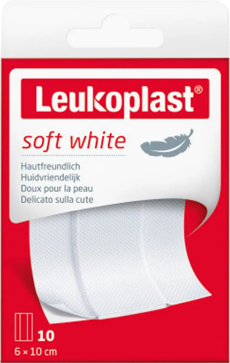 Leukoplast Pleister Zacht Wit - 10 Stuks