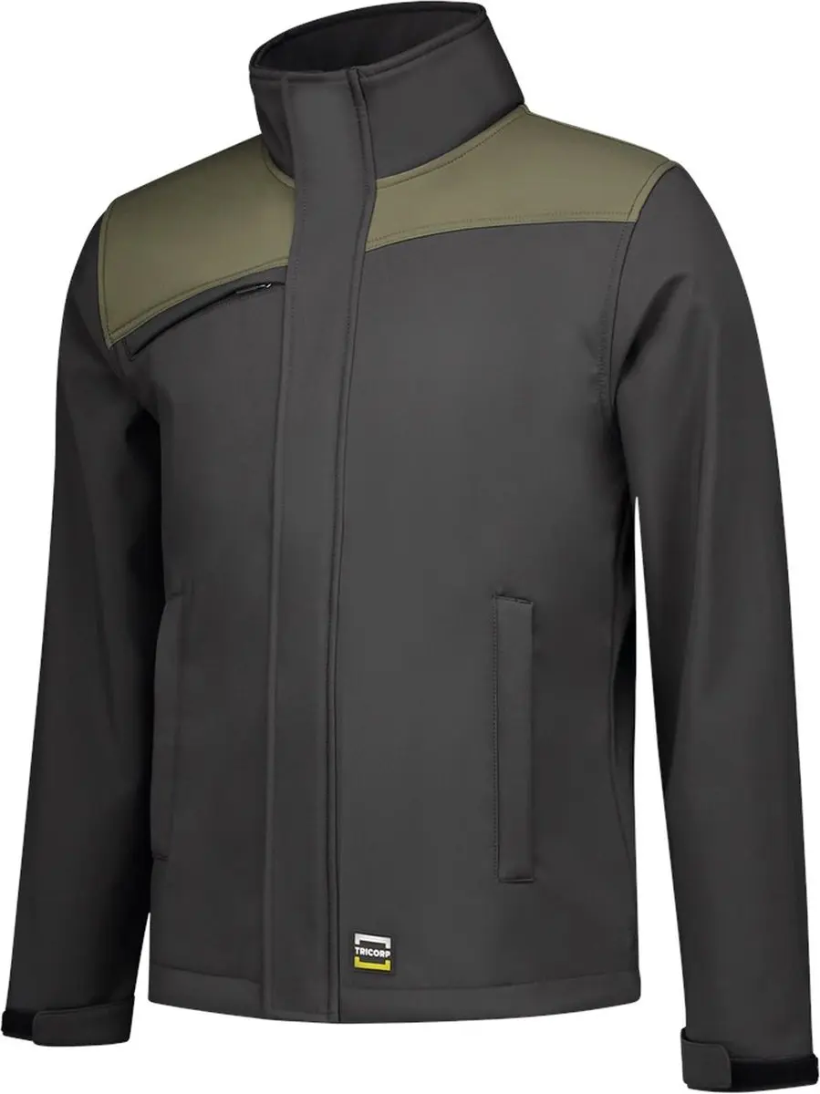 Tricorp Softshell Bicolor Naden 402021 - 3XL - Donkergrijs/Leger