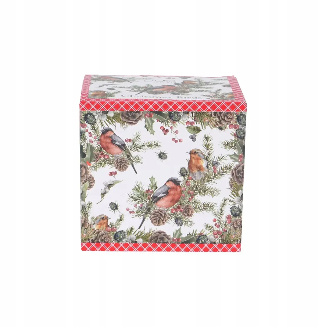 Duo Christmas Birds Mok met Zeef en Deksel 430ml - Multicolor