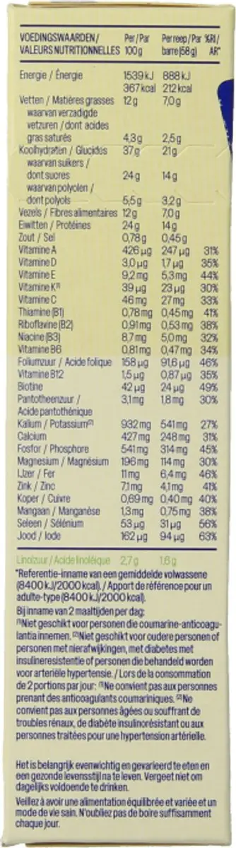 weCare Meal Replacement Bar Pindakaas Nougat 116g