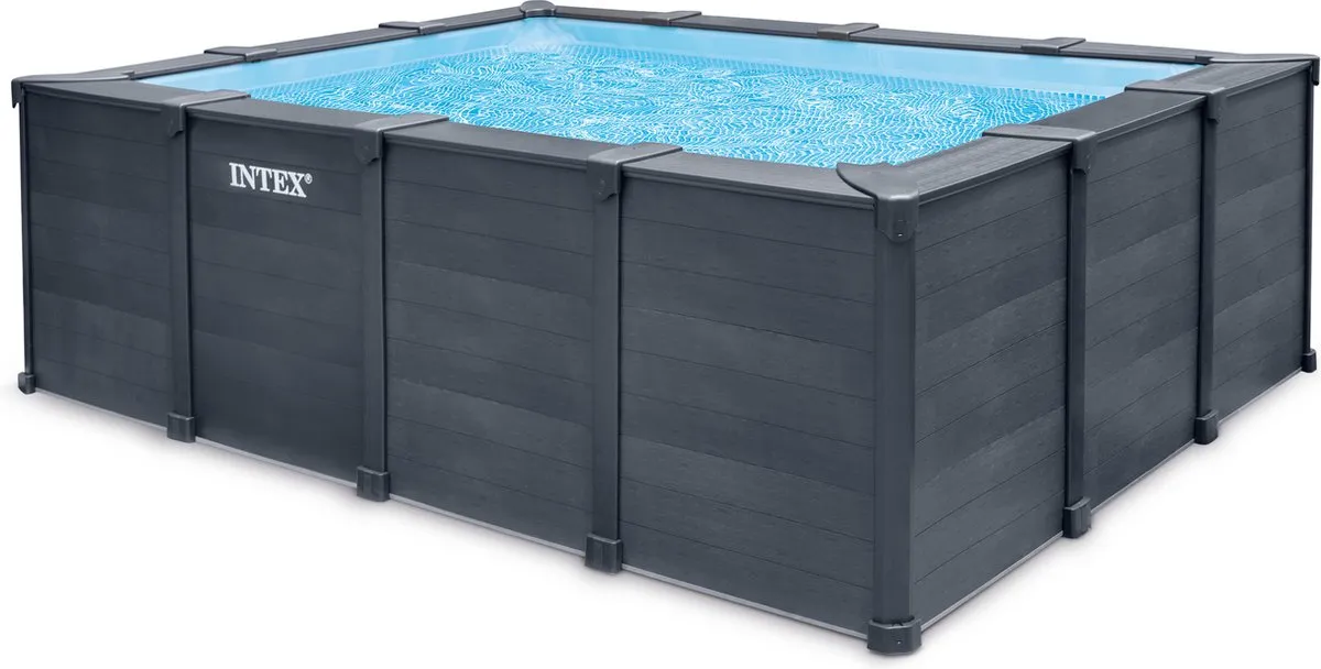 Graphite Gray Panel Rectangular Pool Set 4M x 3M x 1.24M