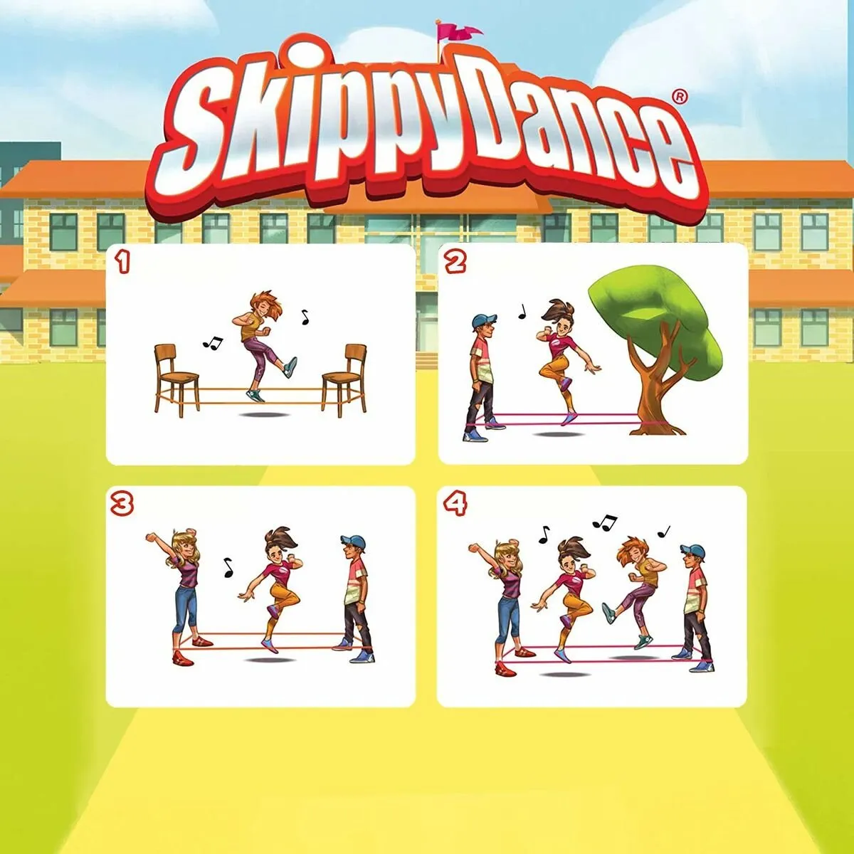 Goliath Skippy Dance Behendigheidsspel - 4 Spelers - afbeelding 3 van 6