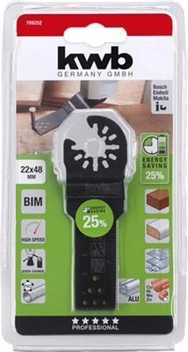 KWB Bi-Metaal Invalzaagblad 22mm - Oscillerend Multitool